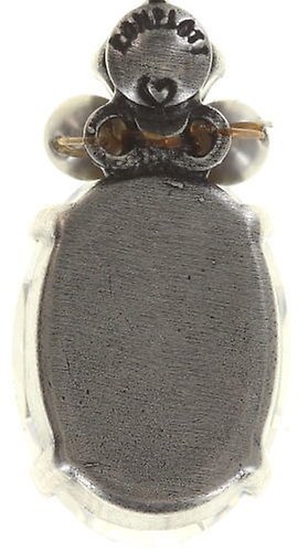 image pour Clou d'oreille pendant Pirates in Paris Blanc / Gris  