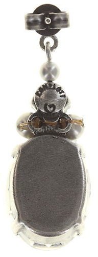 image pour Clou d'oreille pendant Pirates in Paris Blanc / Gris  