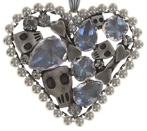 image for Necklace pendant Pirates in Paris White / Grey  