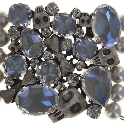 Bild für Choker Collier Pirates in Paris Weiß / Grau  