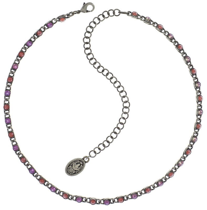 image pour Collier ras-de-cou long Lost Garden Multi Pastel  