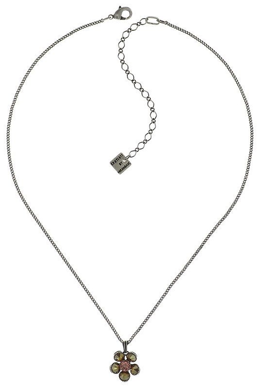 Kép Necklace pendant Lost Garden Beige / Pink  