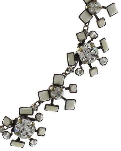 image for Necklace Collier Jumping Baguette White  