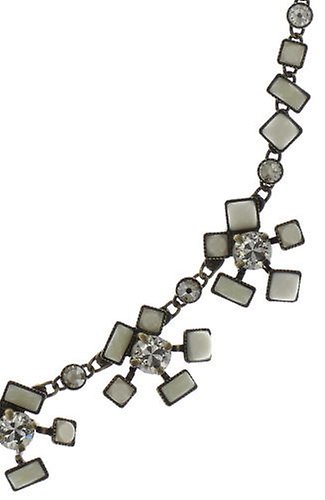 image for Necklace Jumping Baguette White  