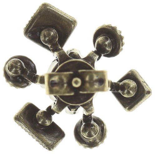 image for Earring Stud Jumping Baguette White  