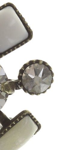 image for Earring Stud Jumping Baguette White  