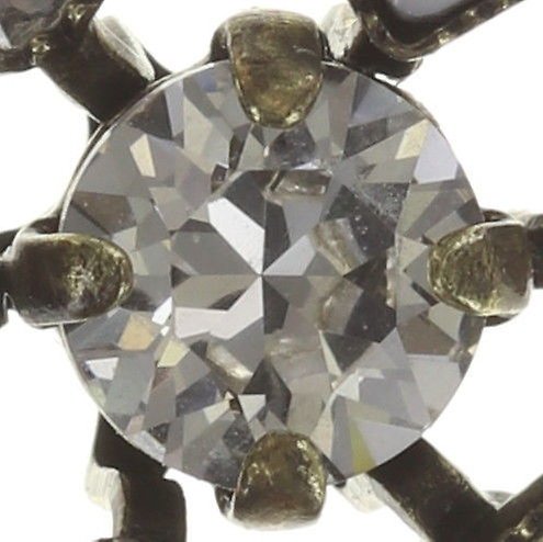 image for Earring Stud Jumping Baguette White  