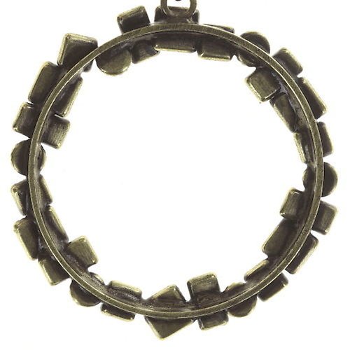 image for Earring Dangling Jumping Baguette White  