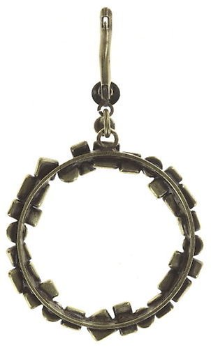 image pour Boucles d'oreilles pendantes Jumping Baguette Blanc  