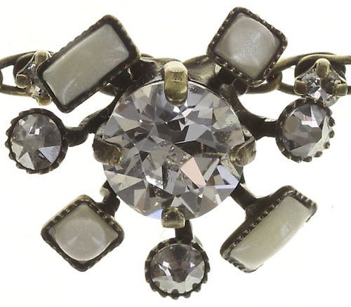 Bild für Halskette Collier Jumping Baguette Weiß  