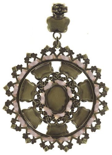 image for Earring Stud Dangling Macaron Beige / White  size XL