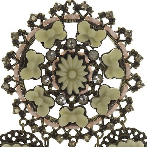 Bild für Ohrring Clip Macaron Beige / Weiß  size XL,XS