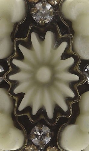 image pour Anneau Macaron Beige / Blanc  