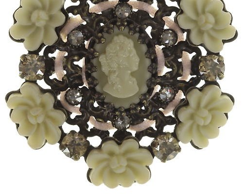 image for Necklace Pendant (Long) Macaron Beige / White  size 2XL