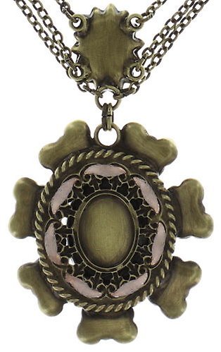 image for Necklace Macaron Beige / White  size L