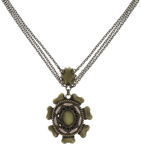 image for Necklace Macaron Beige / White  size L