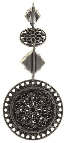 image pour Boucles d'oreilles Eurowire pendantes Ice Rosone Blanc  size L,XS