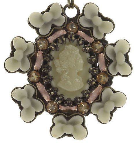 image for Necklace Macaron Beige / White  size L