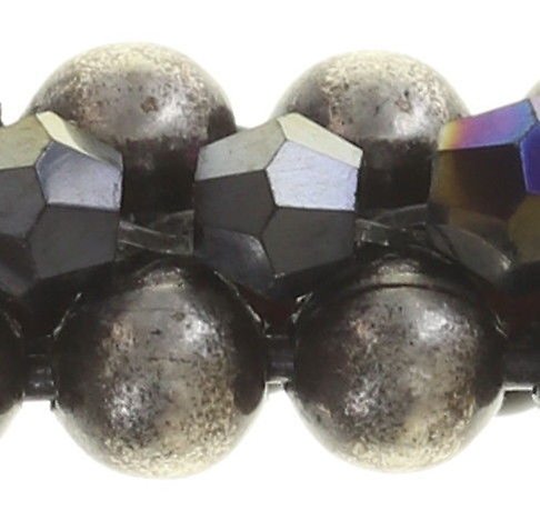 image pour Bracelet Bead Snakes Lila / Noir  