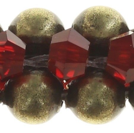 image pour Bracelet Bead Snakes Rouge  