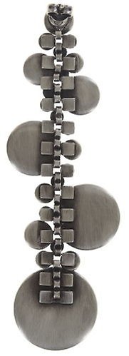 image for Earring stud dangling Planet River Brown  