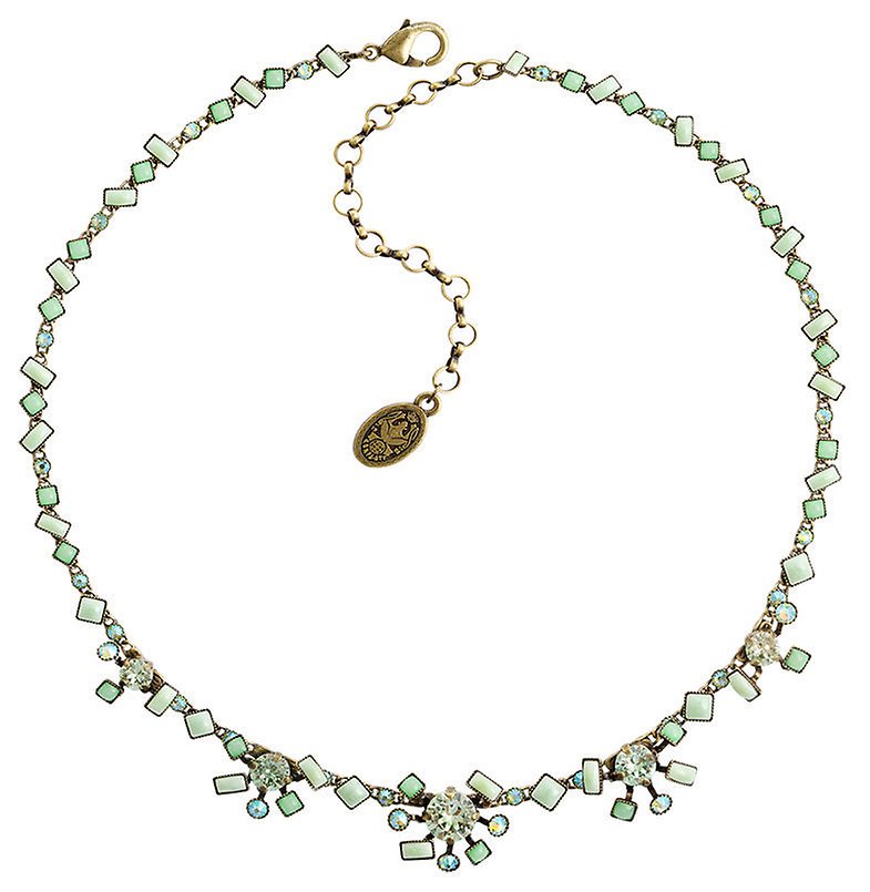 image for Necklace Jumping Baguette Green  