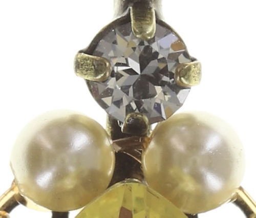 image for Necklace Pendant Pirates in Paris Yellow  