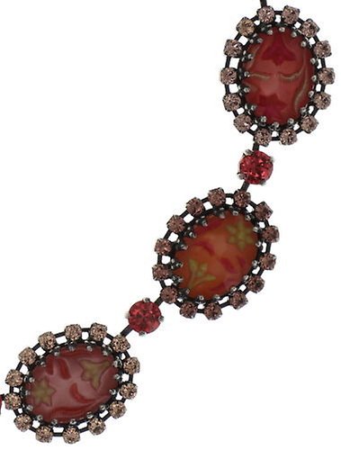 Bild für Halskette Collier Chinoiserie Korallenfarbig  