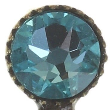 image for Earring Stud Dangling Jumping Baguette Blue  