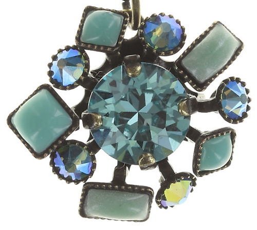 image pour Clou d'oreille pendant Jumping Baguette Bleu  