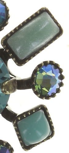 image pour Boucles d'oreilles Eurowire Jumping Baguette Bleu  