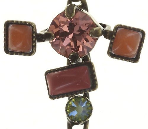 image for Earring Stud Dangling Jumping Baguette Multi  