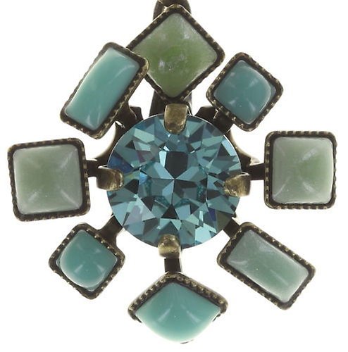 image for Earring Stud Dangling Jumping Baguette Multi  