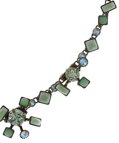image for Necklace Jumping Baguette Green  