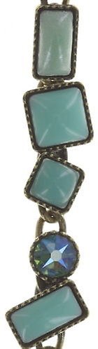 image pour Clou d'oreille pendant Jumping Baguette Bleu  