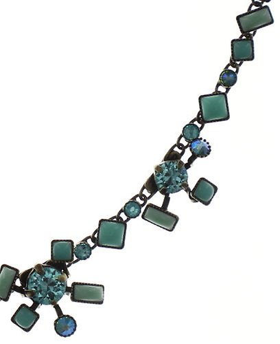image for Necklace Jumping Baguette Blue  