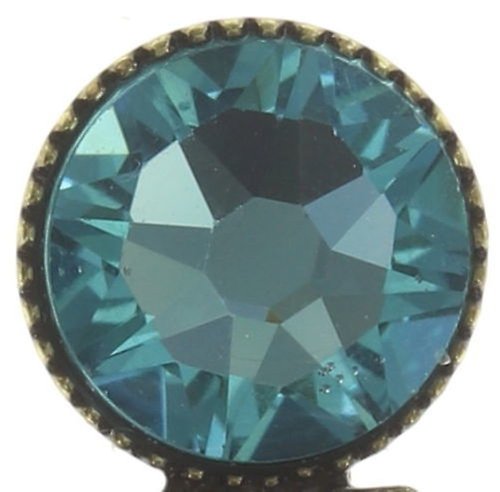 image for Earring stud dangling Jumping Baguette Blue  