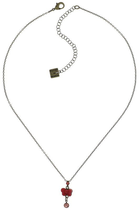 image pour Collier pendant Macaron Rose  