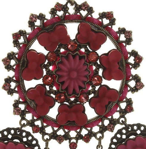 image pour Boucle d'oreille Clip pendante Macaron Rose  size XL,XS