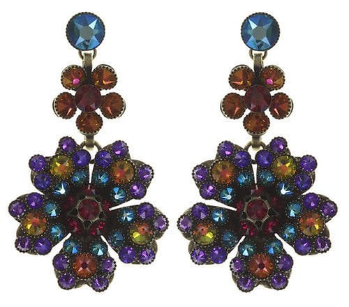 image for Earring Stud Dangling Lost Garden Multi  size L