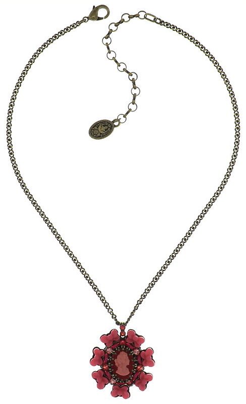 image pour Collier pendant Macaron Rose  size L