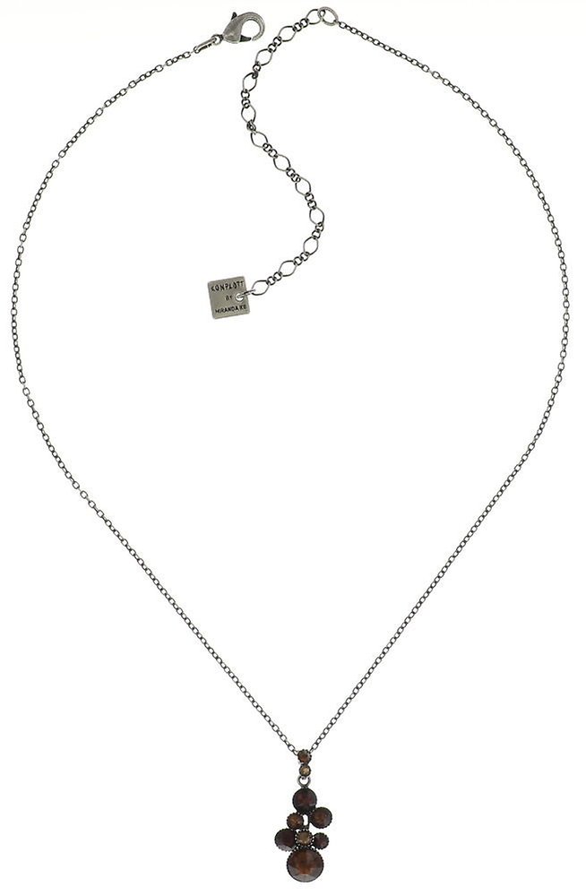 image pour Collier pendant Water Cascade Marron / Rouge  