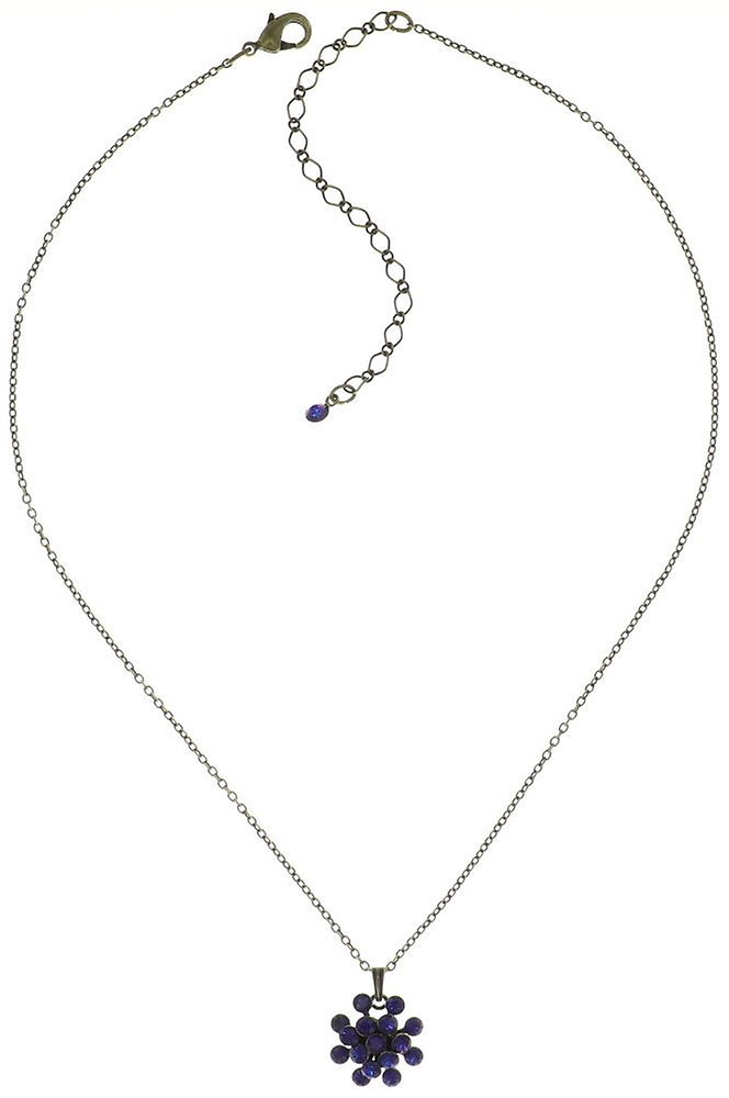 image pour Collier pendant Magic Fireball Bleu / Lila crystal heliotrope mini