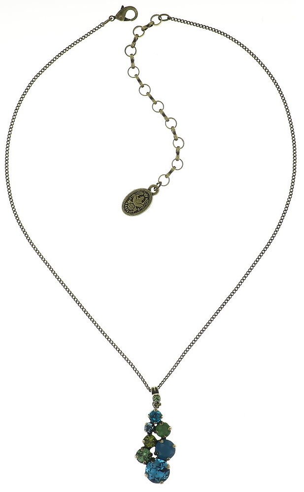Bild für Halskette mit Anhänger Ballroom Classic Glam Blau / Grün  