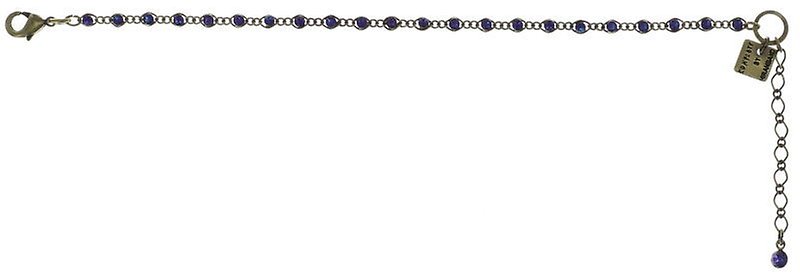 image for Bracelet Magic Fireball Blue / Lila crystal heliotrope mini