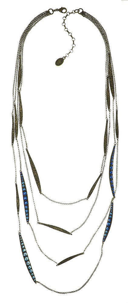 image for Necklace (Long) Global Glam De Luxe Blue  