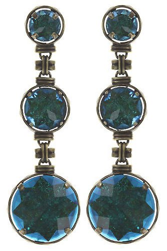 Kép Earring stud dangling Medieval Pop Blue / Green  size XL,M,S