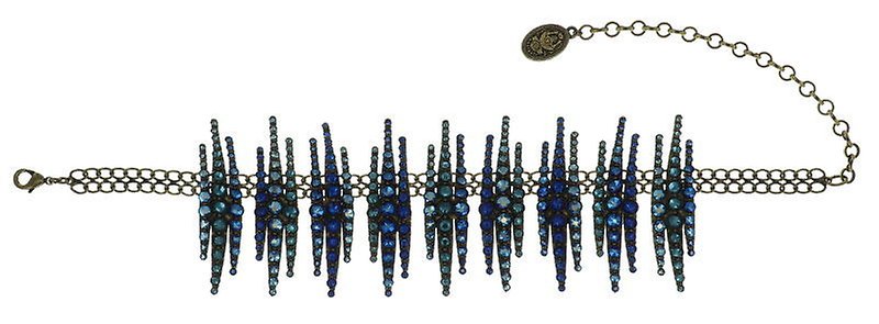 image pour Collier ras-de-cou Global Glam De Luxe Bleu  