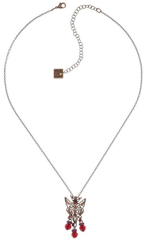 image for Necklace Pendant The Fox Red  size S