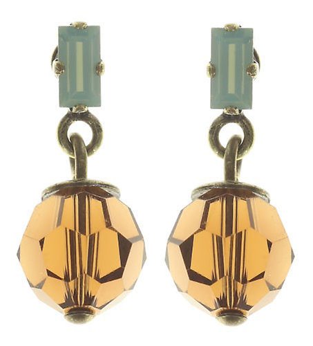 image for Earring Stud Dangling Spider Daisy - Daisy Spider Brown  